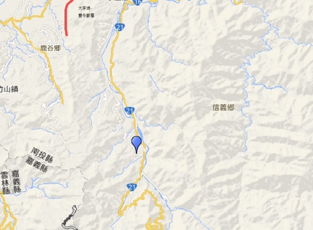 斷層分布圖